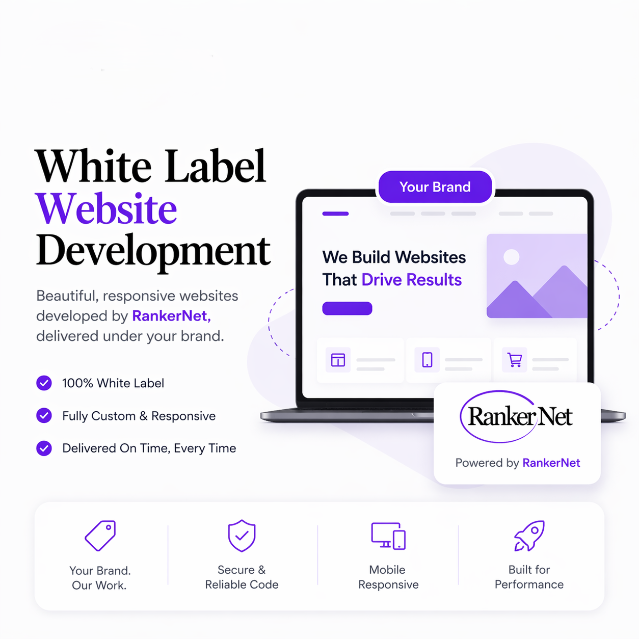 Website development workflow illustration